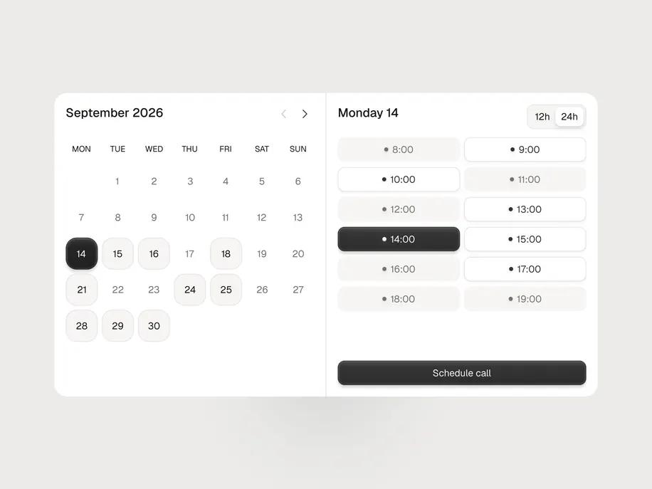 September calendar