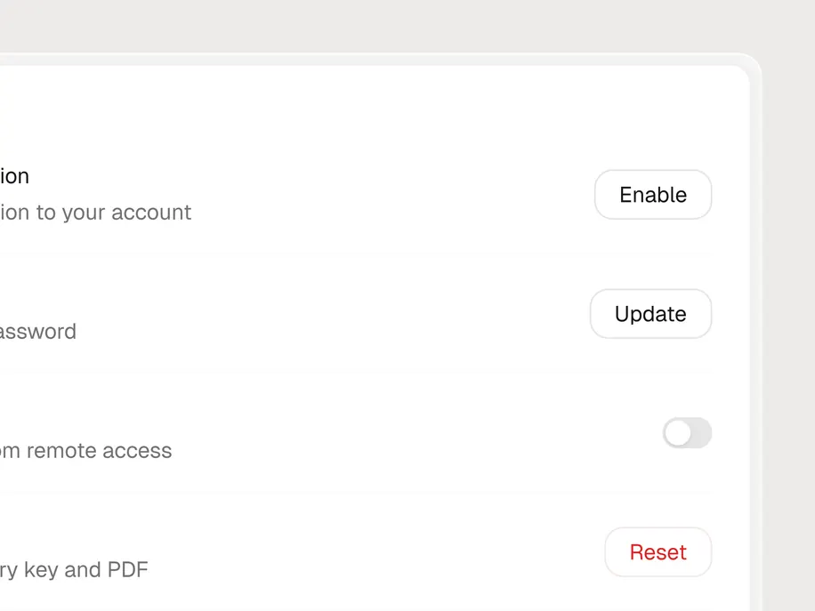 Notification toggles